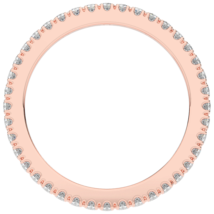 1.20CT.TW 3 ROW ROUND LAB DIAMOND ETERNITY WEDDING BAND - Nazarelle