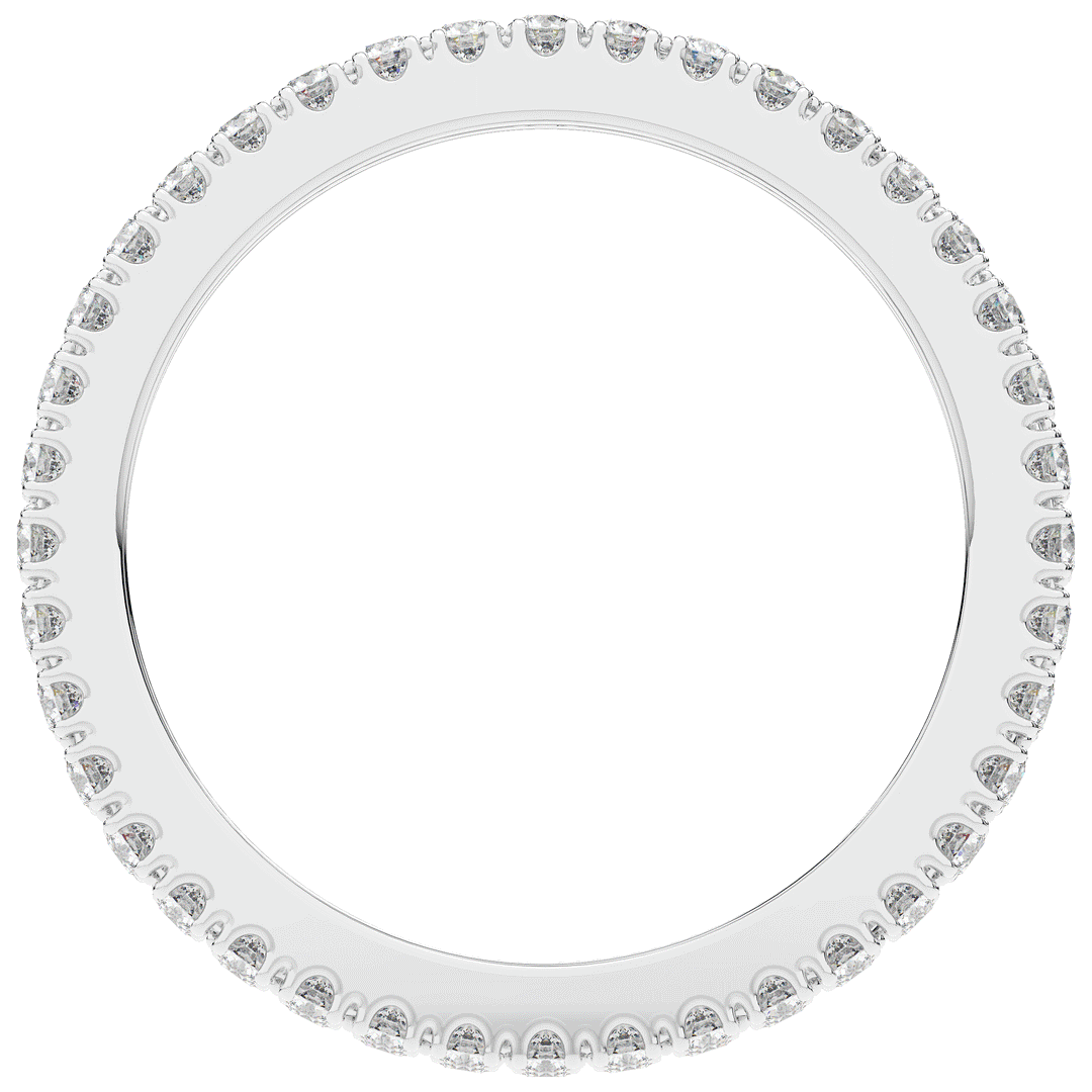 1.20CT.TW 3 ROW ROUND LAB DIAMOND ETERNITY WEDDING BAND - Nazarelle