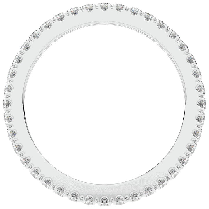 1.20CT.TW 3 ROW ROUND LAB DIAMOND ETERNITY WEDDING BAND - Nazarelle