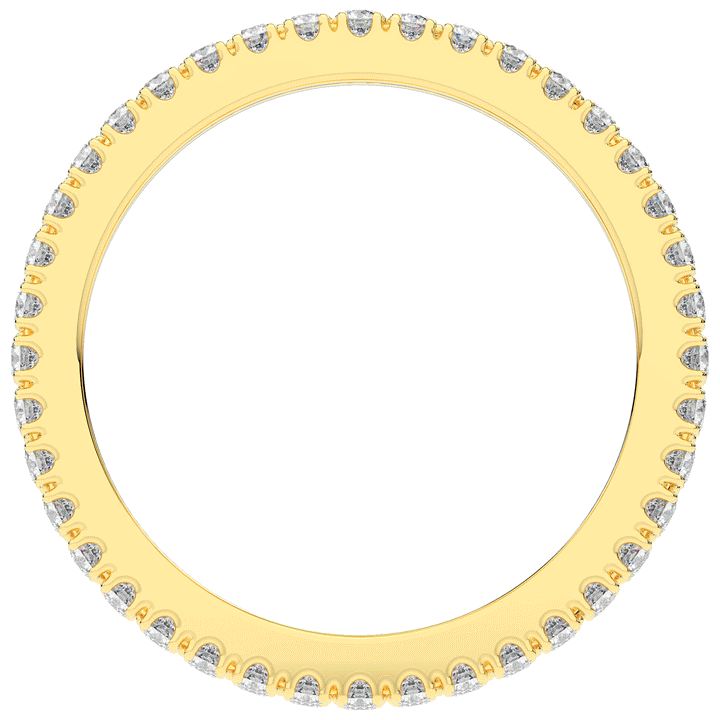 1.20CT.TW 3 ROW ROUND LAB DIAMOND ETERNITY WEDDING BAND - Nazarelle