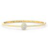 1.40CT.TW OVAL AND ROUND LAB DIAMOND BANGLE - Nazarelle