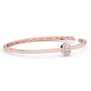 1.40CT.TW OVAL AND ROUND LAB DIAMOND BANGLE - Nazarelle