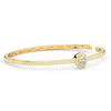 1.40CT.TW OVAL AND ROUND LAB DIAMOND BANGLE - Nazarelle