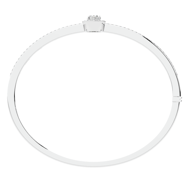 1.40CT.TW OVAL AND ROUND LAB DIAMOND BANGLE - Nazarelle