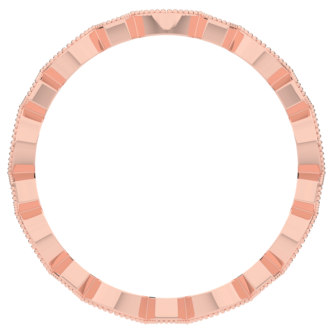 0.15CT.TW ROUND LAB DIAMOND WEDDING BAND - Nazarelle