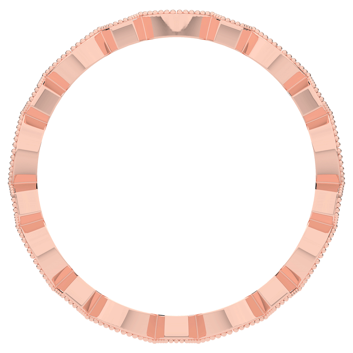 0.15CT.TW ROUND LAB DIAMOND WEDDING BAND - Nazarelle