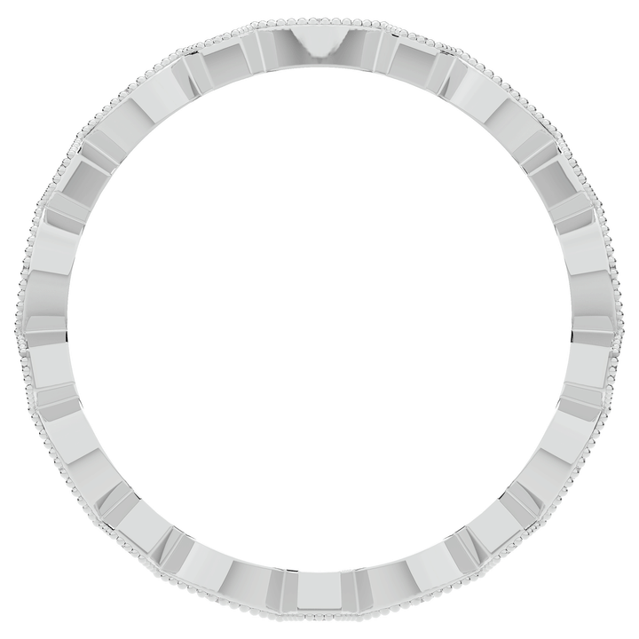 0.15CT.TW ROUND LAB DIAMOND WEDDING BAND - Nazarelle