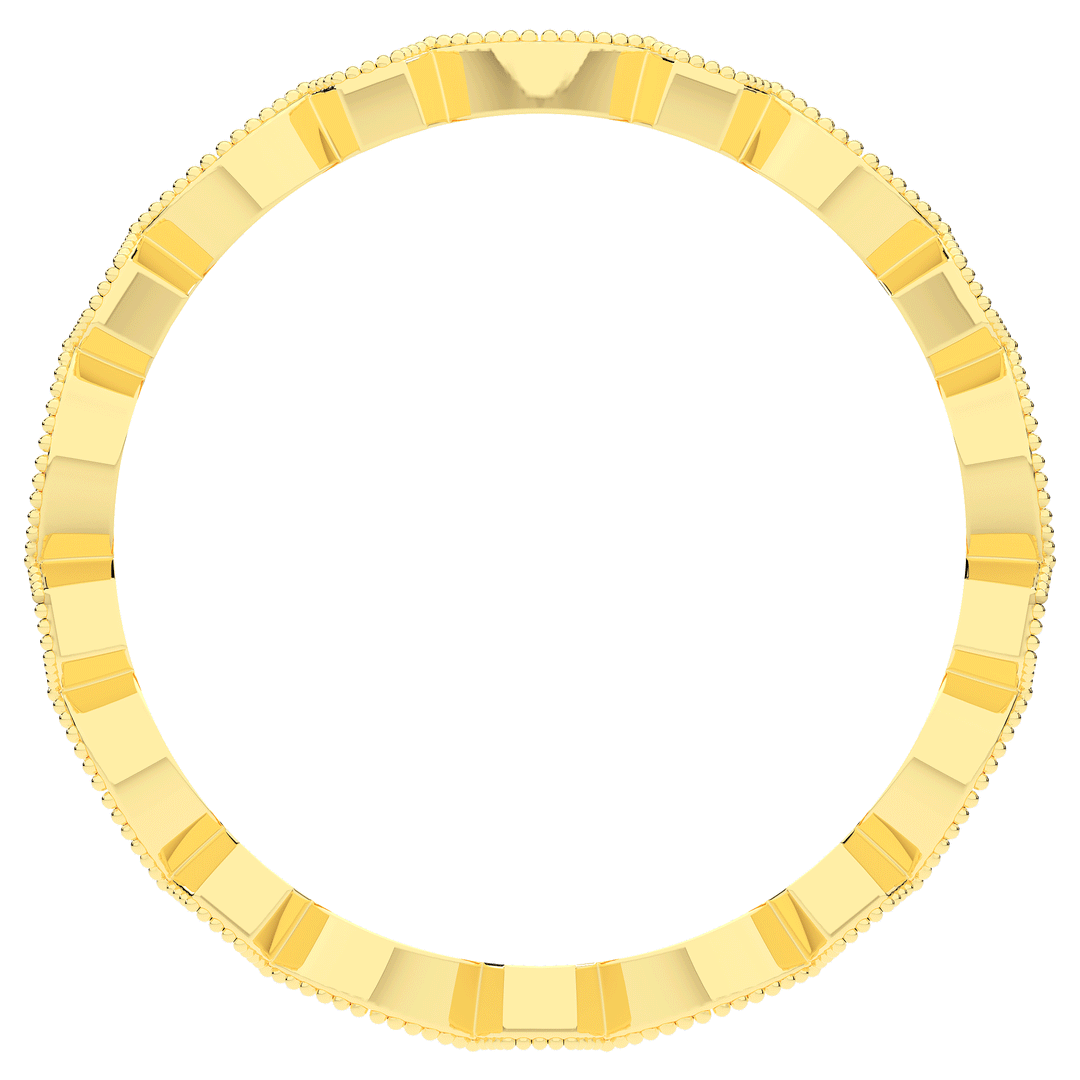 0.15CT.TW ROUND LAB DIAMOND WEDDING BAND - Nazarelle