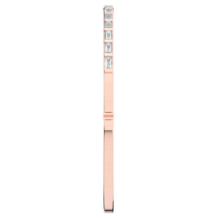 1.50CT.TW BAGUETTE LAB DIAMOND SHARED PRONG BANGLE - Nazarelle