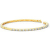 1.50CT.TW BAGUETTE LAB DIAMOND SHARED PRONG BANGLE - Nazarelle