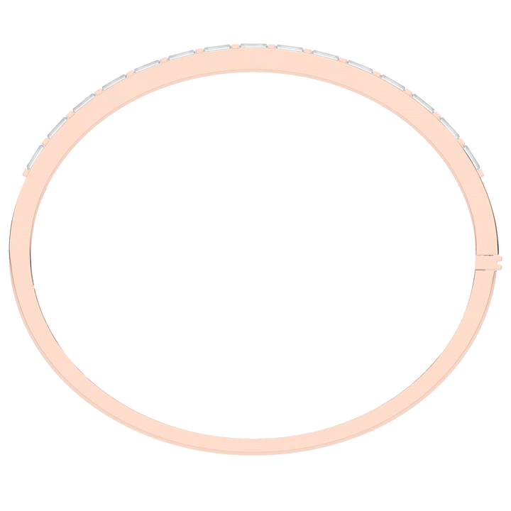 1.50CT.TW BAGUETTE LAB DIAMOND SHARED PRONG BANGLE - Nazarelle