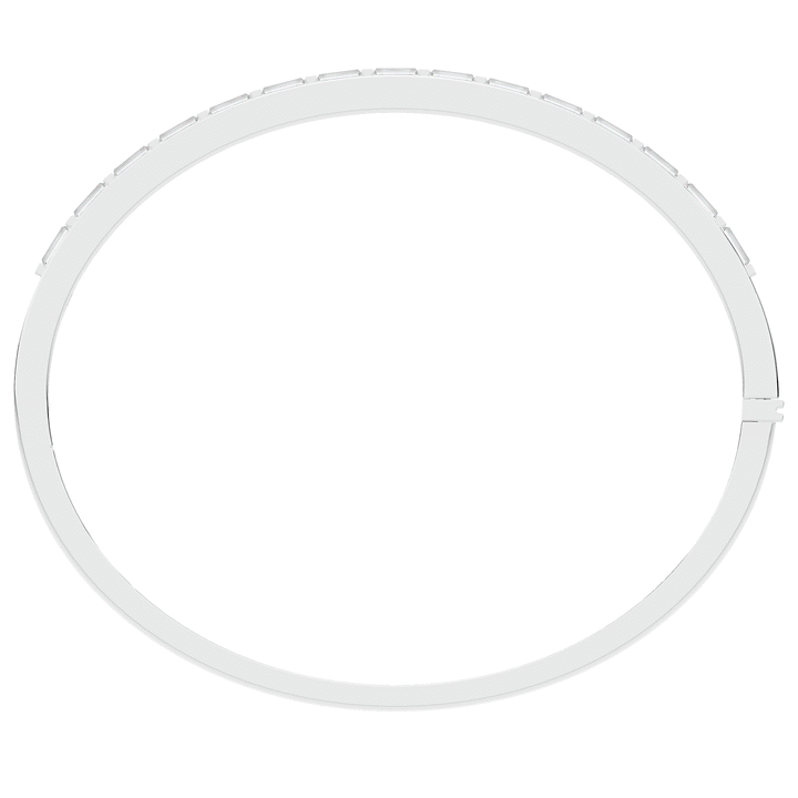 1.50CT.TW BAGUETTE LAB DIAMOND SHARED PRONG BANGLE - Nazarelle