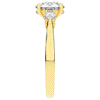 2.40CT.TW ROUND LAB DIAMOND 3 STONE ENGAGEMENT RING - Nazarelle