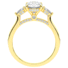 2.40CT.TW OVAL LAB DIAMOND 3 STONE ENGAGEMENT RING - Nazarelle