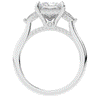 2.40CT.TW PRINCESS LAB DIAMOND 3 STONE ENGAGEMENT RING - Nazarelle