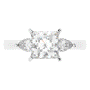 2.40CT.TW PRINCESS LAB DIAMOND 3 STONE ENGAGEMENT RING - Nazarelle