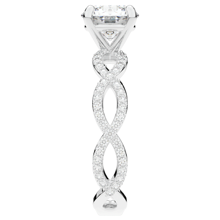 1.30CT.TW ROUND LAB DIAMOND ENGAGEMENT RING - Nazarelle