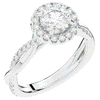 1.30CT.TW ROUND LAB DIAMOND ENGAGEMENT RING - Nazarelle
