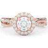 1.30CT.TW ROUND LAB DIAMOND ENGAGEMENT RING - Nazarelle