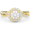 1.30CT.TW ROUND LAB DIAMOND ENGAGEMENT RING - Nazarelle