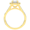 1.30CT.TW ROUND LAB DIAMOND ENGAGEMENT RING - Nazarelle