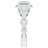 1.30CT.TW ROUND LAB DIAMOND HALO ENGAGEMENT RING - Nazarelle