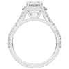 1.30CT.TW ROUND LAB DIAMOND HALO ENGAGEMENT RING - Nazarelle