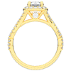 1.30CT.TW ROUND LAB DIAMOND HALO ENGAGEMENT RING - Nazarelle