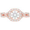 1.30CT.TW ROUND LAB DIAMOND HALO ENGAGEMENT RING - Nazarelle