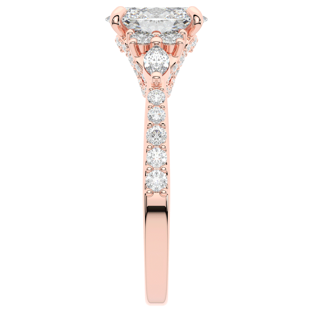 1.35CT.TW OVAL LAB DIAMOND ENGAGEMENT RING - Nazarelle