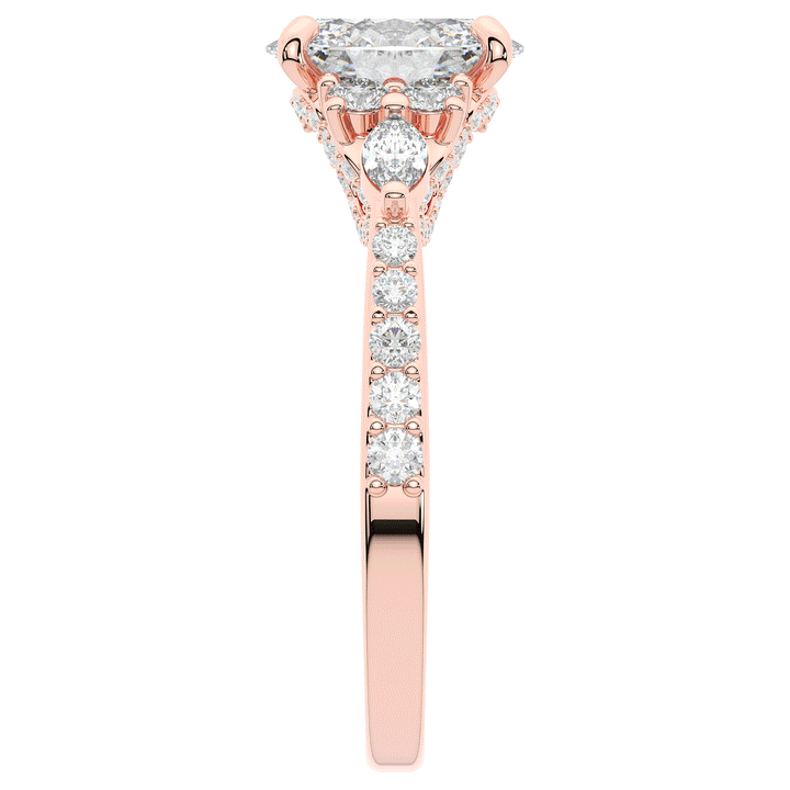 1.35CT.TW OVAL LAB DIAMOND ENGAGEMENT RING - Nazarelle