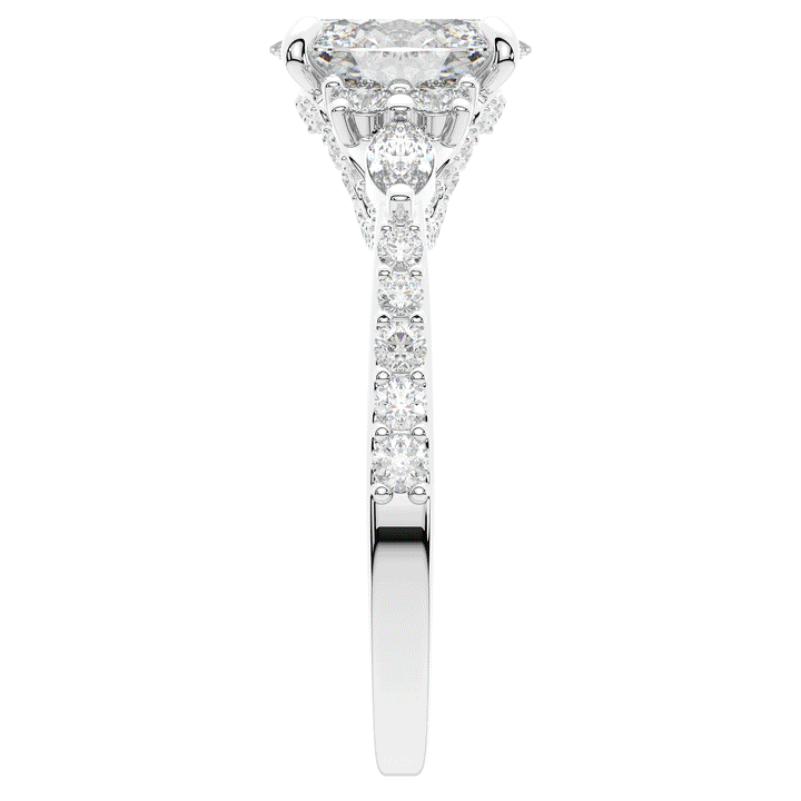 1.35CT.TW OVAL LAB DIAMOND ENGAGEMENT RING - Nazarelle