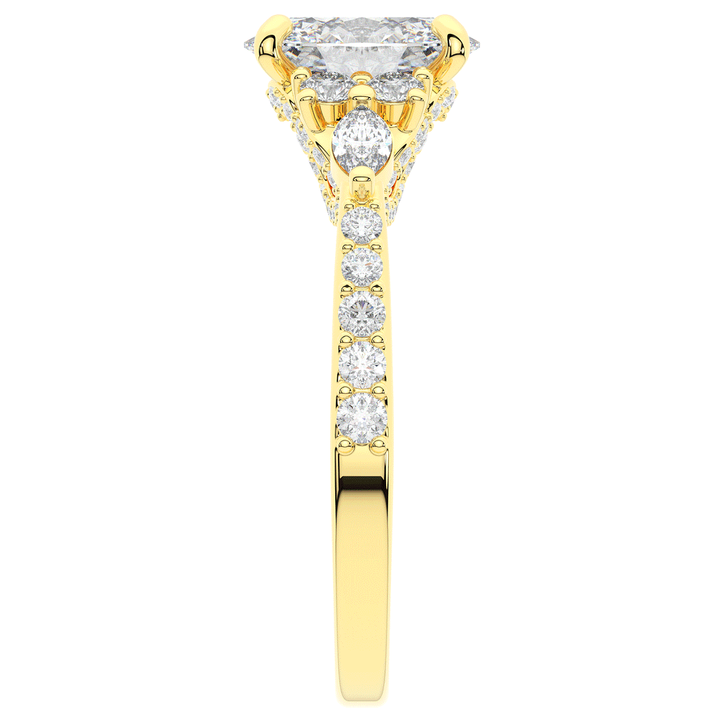 1.35CT.TW OVAL LAB DIAMOND ENGAGEMENT RING - Nazarelle
