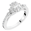1.35CT.TW OVAL LAB DIAMOND ENGAGEMENT RING - Nazarelle