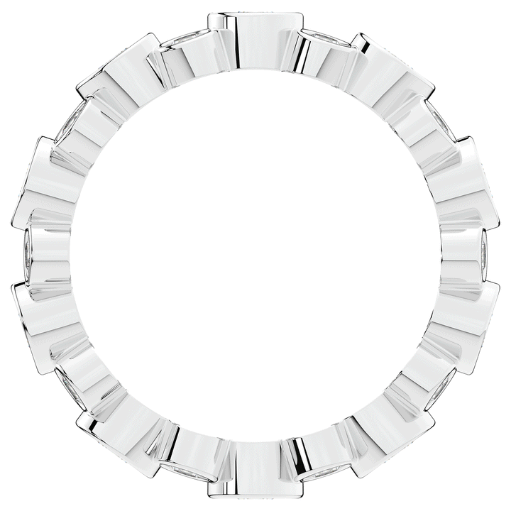 1.80CT.TW ROUND LAB DIAMOND BEZEL SET ETERNITY WEDDING BAND - Nazarelle