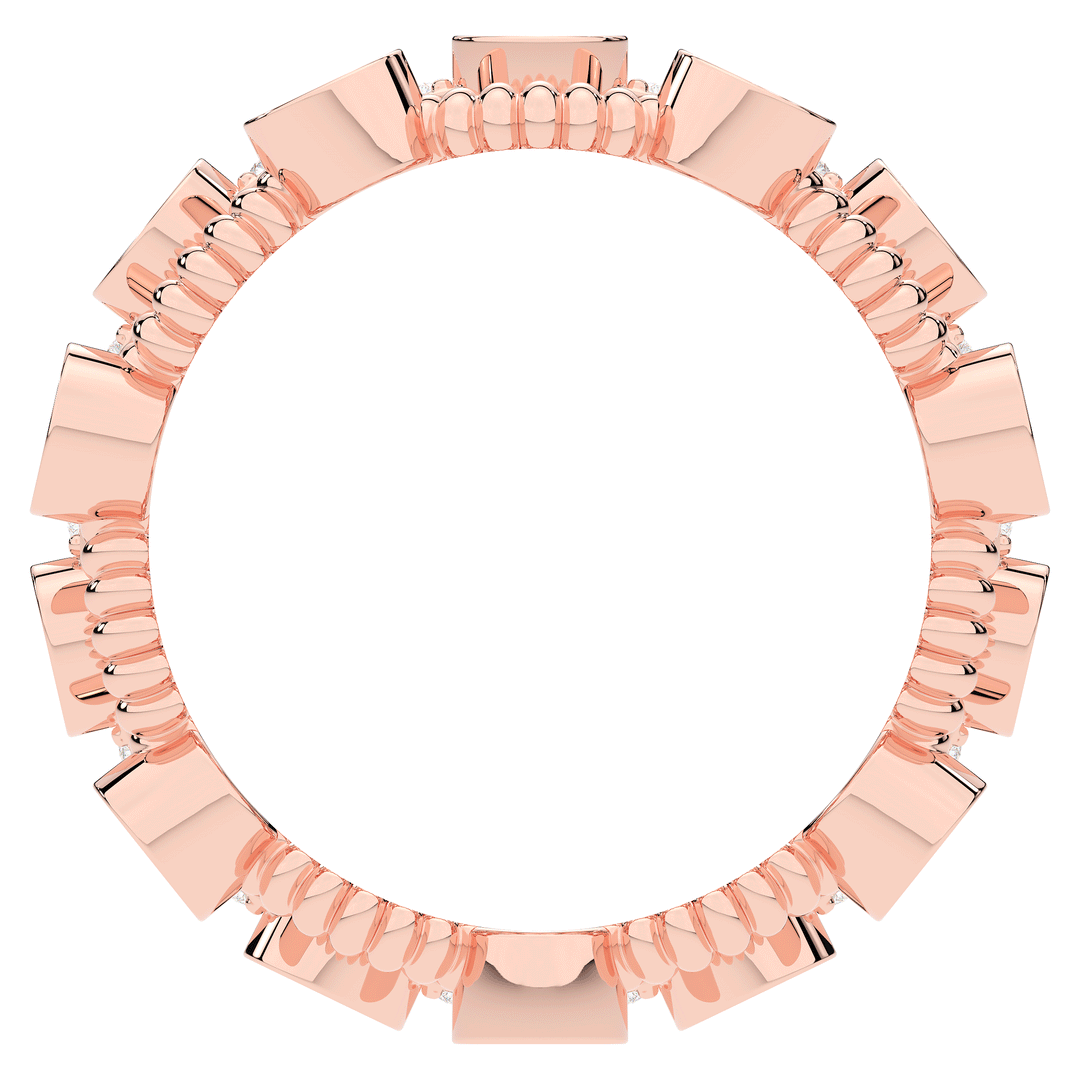 1.90CT.TW ROUND LAB DIAMOND BEZEL SET ETERNITY WEDDING BAND - Nazarelle