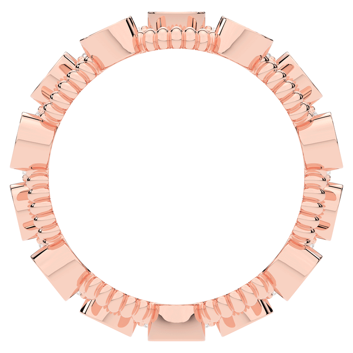 1.90CT.TW ROUND LAB DIAMOND BEZEL SET ETERNITY WEDDING BAND - Nazarelle