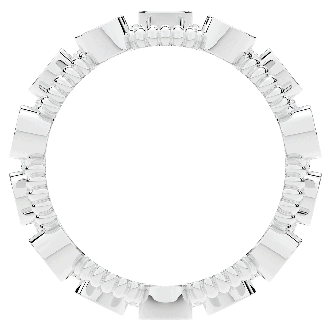 1.90CT.TW ROUND LAB DIAMOND BEZEL SET ETERNITY WEDDING BAND - Nazarelle