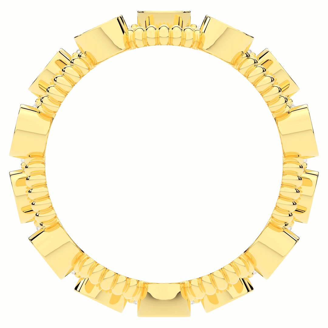 1.90CT.TW ROUND LAB DIAMOND BEZEL SET ETERNITY WEDDING BAND - Nazarelle