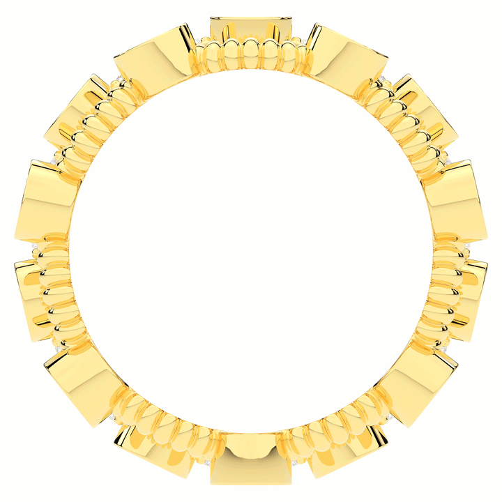 1.90CT.TW ROUND LAB DIAMOND BEZEL SET ETERNITY WEDDING BAND - Nazarelle