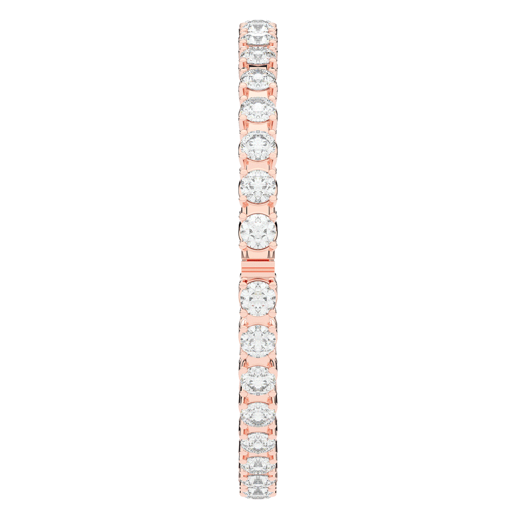 9.00CT.TW ROUND LAB DIAMOND ETERNITY BANGLE - Nazarelle