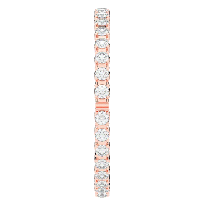 9.00CT.TW ROUND LAB DIAMOND ETERNITY BANGLE - Nazarelle