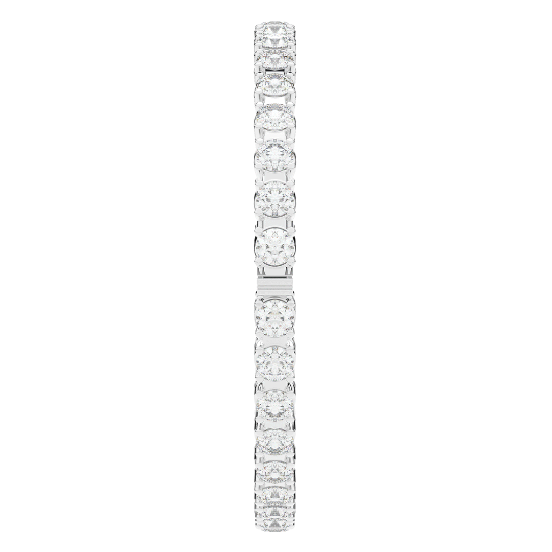 9.00CT.TW ROUND LAB DIAMOND ETERNITY BANGLE - Nazarelle
