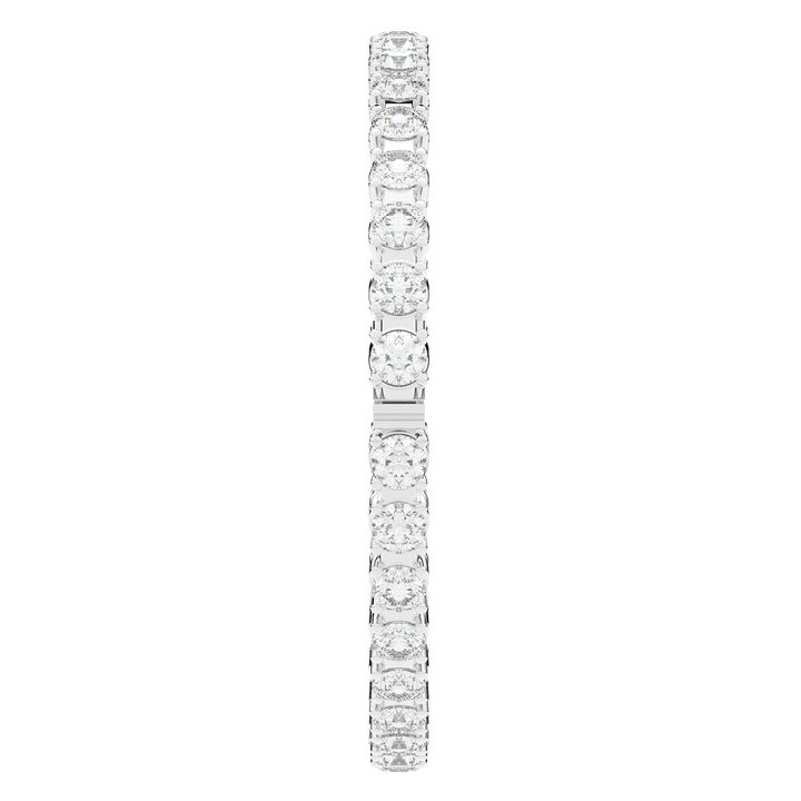 9.00CT.TW ROUND LAB DIAMOND ETERNITY BANGLE - Nazarelle