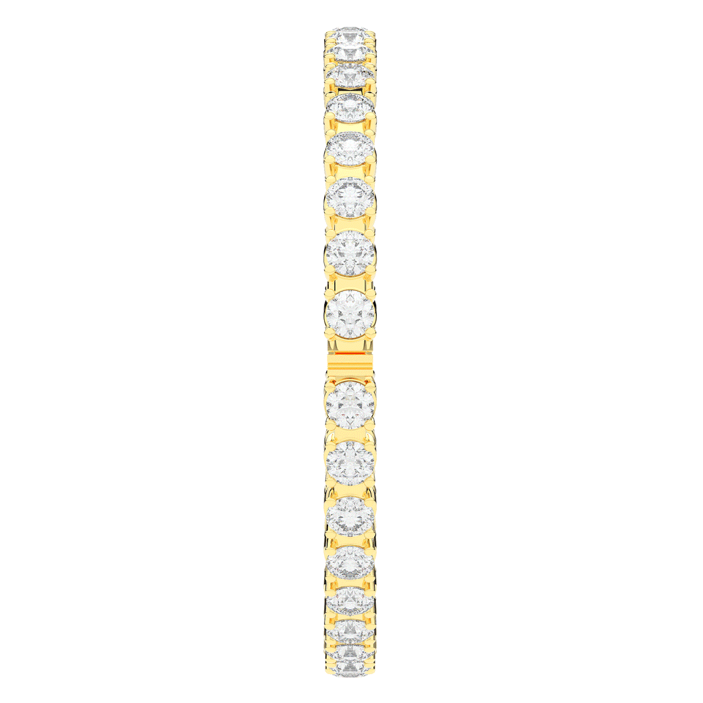 9.00CT.TW ROUND LAB DIAMOND ETERNITY BANGLE - Nazarelle