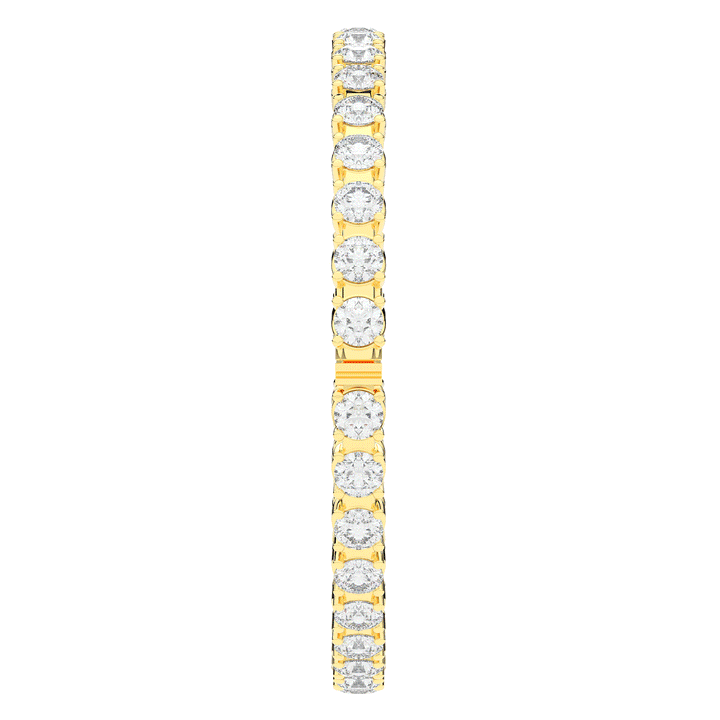 9.00CT.TW ROUND LAB DIAMOND ETERNITY BANGLE - Nazarelle