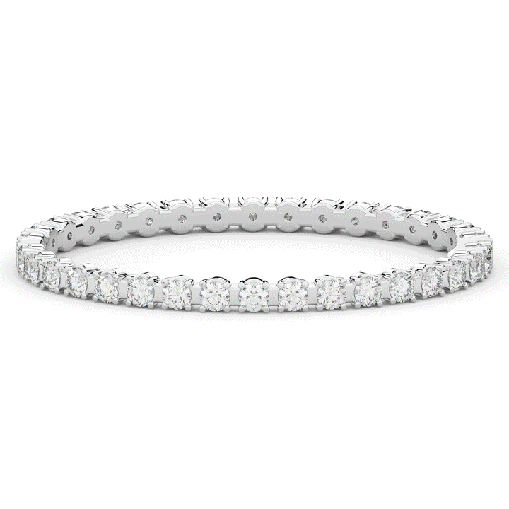9.00CT.TW ROUND LAB DIAMOND ETERNITY BANGLE - Nazarelle
