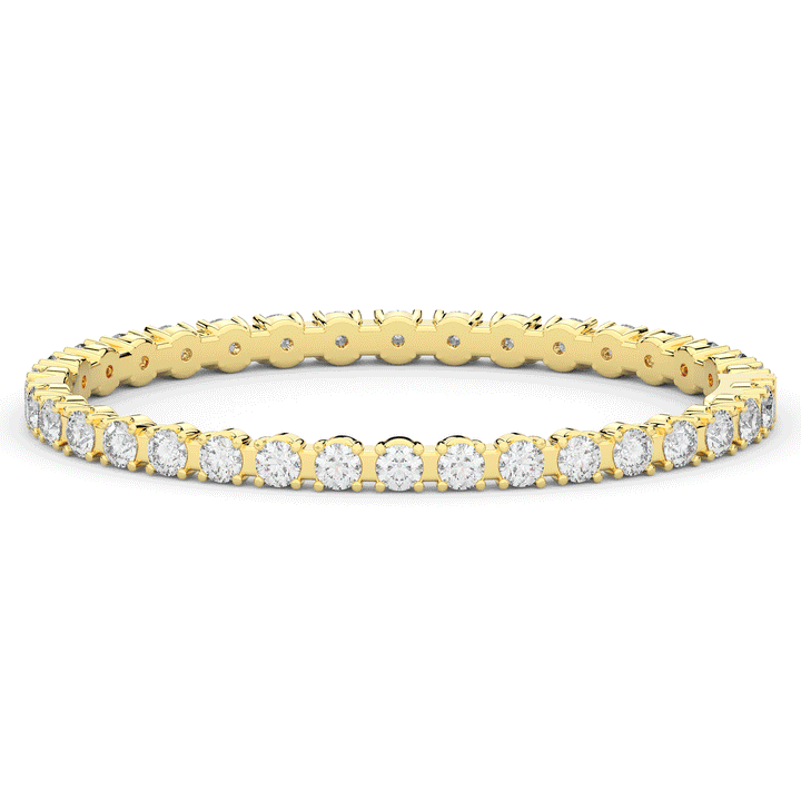 9.00CT.TW ROUND LAB DIAMOND ETERNITY BANGLE - Nazarelle