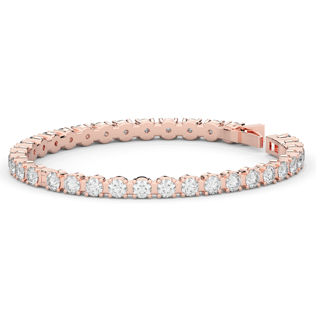 9.00CT.TW ROUND LAB DIAMOND ETERNITY BANGLE - Nazarelle