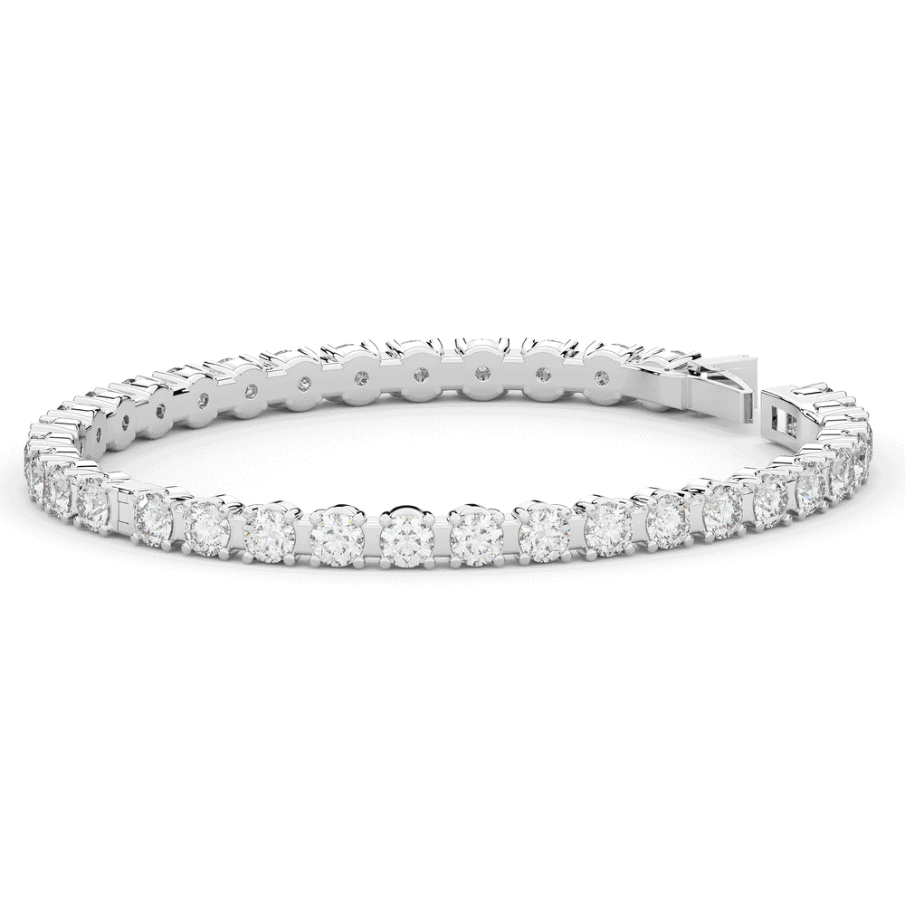 9.00CT.TW ROUND LAB DIAMOND ETERNITY BANGLE - Nazarelle